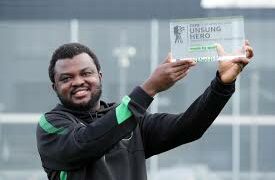 Volunteer Adekanmi Abayomi wins BBC Sport NI’s 2020 Unsung Hero Award