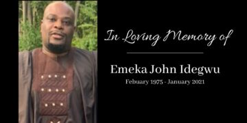 Obituary-Emeka John Idegwu (February 1975-January 2021)