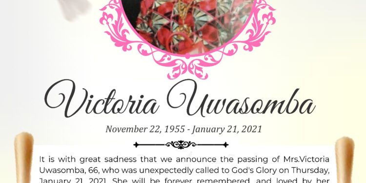 Obituary – Victoria Uwasomba