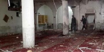 Suicide bombing at Shi’ite mosque in Pakistan killed at least 58 people