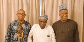 Peter Obi, Baba-Ahmed visit Obasanjo ahead of 2023 election