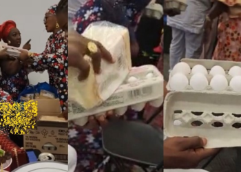 Bread, crates of egg shared as souvenirs at Nigerian party