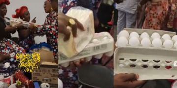 Bread, crates of egg shared as souvenirs at Nigerian party