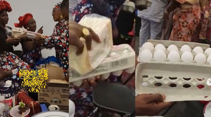 Bread, crates of egg shared as souvenirs at Nigerian party