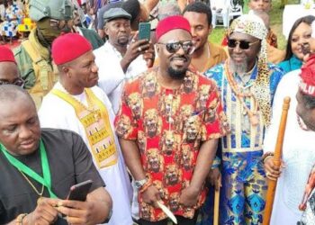 Jim Iyke bags chieftaincy title at the 10th yam festival in Ghana.