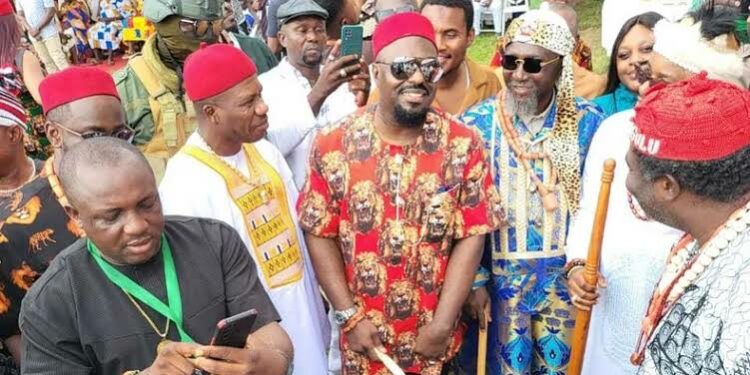 Jim Iyke bags chieftaincy title at the 10th yam festival in Ghana.