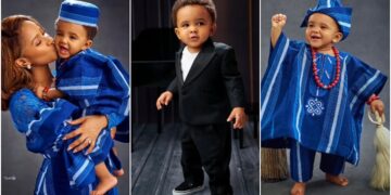 Banky W shares son’s cute pictures