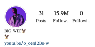Wizkid unfollows everyone on Instagram