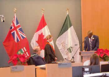 Nigerian immigrant, Ayo Owodunni, sworn in as Kitchener City Councillor