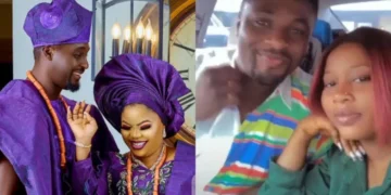 Adeniyi Johnson begs his wife Seyi Edun over video with a fan with triggered claims of an alleged affair