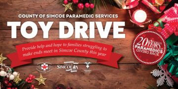 Simcoe Country Paramedics celebrate 20th annual toy drive