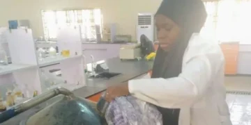 Nigerian female student converts ‘pure water’ sachets to kerosene, diesel, by Stanley Ugagbe