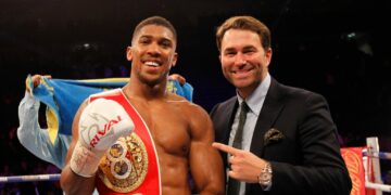 Eddie Hearn: Anthony Joshua’s career will be over if he loses his next fight in April