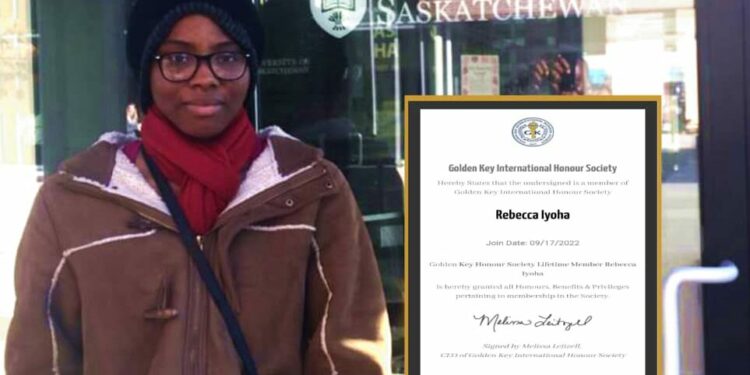 Rebecca Iyoha honoured in Canada