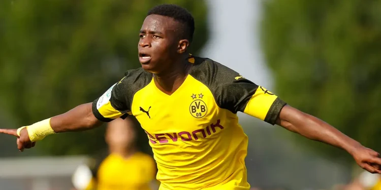 Borussia Dortmund’s Youssoufa Moukoko caught up in age fraud storm amid claims he is 22 and not 18