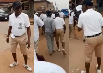 ‘Alma Mater is not served in a restaurant’- Nigerians react as Obasanjo leads alma mater’s centenary walk