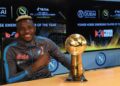 Osimhen happy after receiving emerging player award