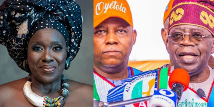 Joke Silva prays for Tinubu/Shettima’s victory ahead of election