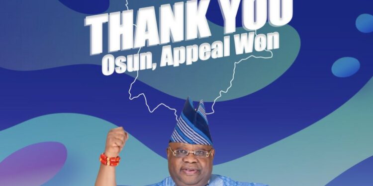 Appeal Court affirms Adeleke’s victory, slaps Oyetola with N500,000 fine