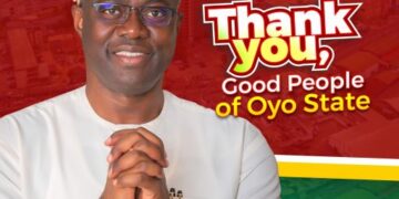 Seyi Makinde thanks the good people of Oyo State for re-electing him