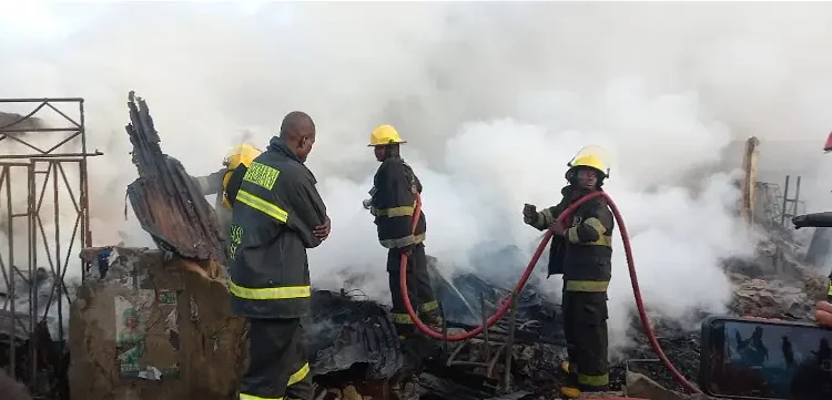 Lagos State Police Command Investigate Suspected Arson at Akere Spare Parts Market