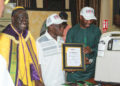 SAGA Foundation visits Obasanjo, donates medical equipment to Obasanjo’s Presidential Library