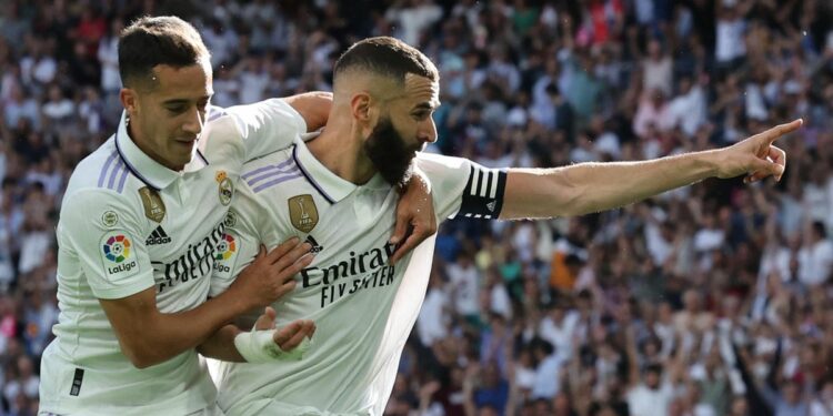 Karim Benzema become the fourth highest goal scorer in La Liga record with hat-trick against Almeria
