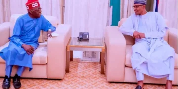 Tinubu meets Buhari in Aso Rock