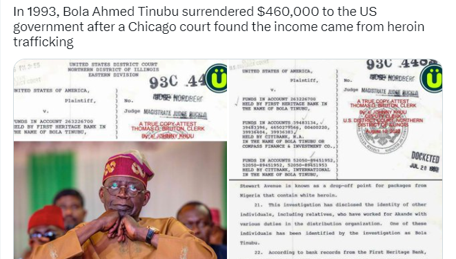 “Agbado is global now. What an international disgrace”-Nigerians react as UberFacts shares Tinubu’s cocaine business with global audience
