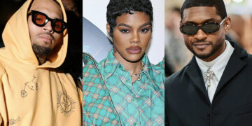 Usher left with bloodied nose after attack by Chris Brown