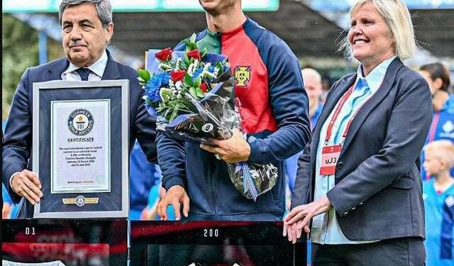Guinness World Records Honours Cristiano Ronaldo for making History in International Football