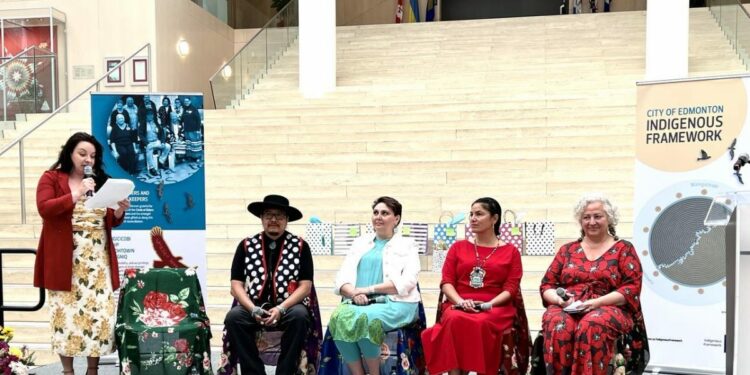 Indigenous artworks collection celebrated inside Edmonton City Hall