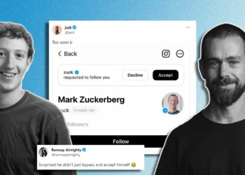 Twitter founder, Jack Dorsey responds after Meta boss Mark Zuckerberg requests to follow him on Threads