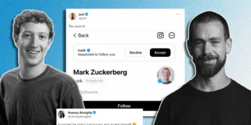Twitter founder, Jack Dorsey responds after Meta boss Mark Zuckerberg requests to follow him on Threads