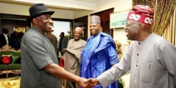 Tinubu meets with Jonathan, 3 governors in Aso Rock