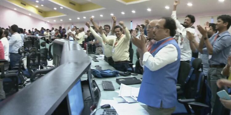 History as India becomes first country to successfully land spacecraft on moon’s south pole