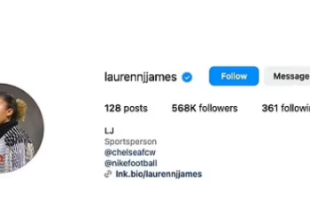 Lauren James restricts comments on her Instagram account amid backlash after stamping on Nigeria’s Michelle Alozie