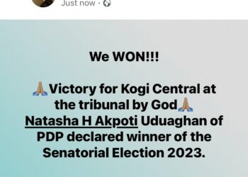 Tribunal Declares Natasha Akpoti Winner Of Kogi Central Senatorial Election