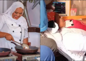 Kenyan Chef breaks down during longest cooking marathon attempt