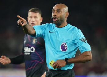 Sam Allison became the first black referee in the Premier League for 15 years