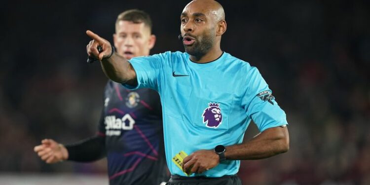 Sam Allison became the first black referee in the Premier League for 15 years