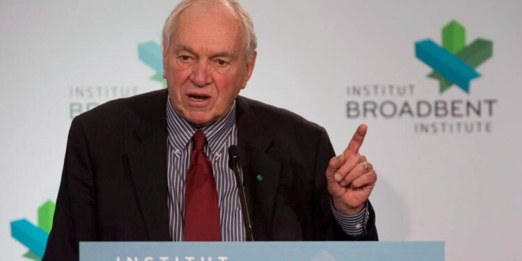 Former Canadian political leader, Ed Broadbent, dies