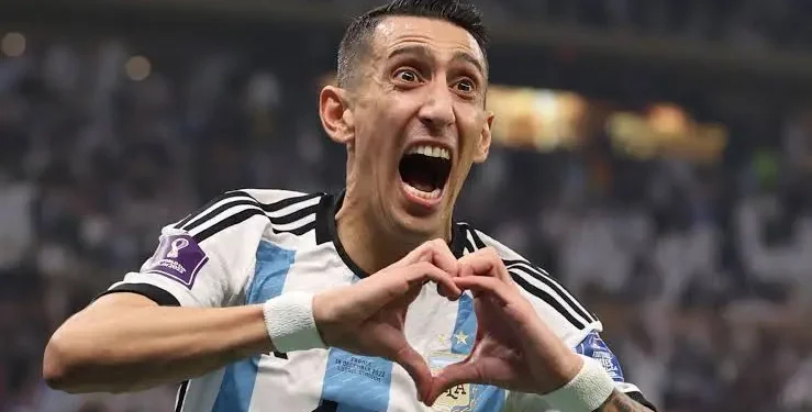 Argentine World Cup winner, Angel Di Maria snubs Cristiano Ronaldo as he reveals the best eleven he has ever played with