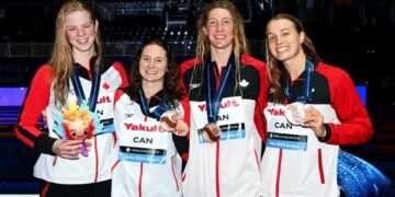 Canadian Women Secure Relay Bronze on World Aquatics Championships’ Closing Day