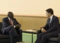 Prime Minister Justin Trudeau speaks with President of Kenya William Ruto
