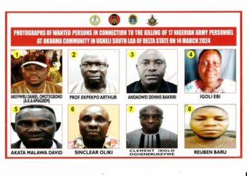 Army declares eight people wanted over killing of 17 officers, soldiers in Delta