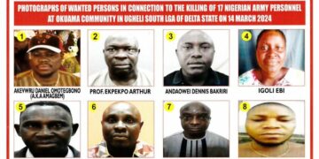 Army declares eight people wanted over killing of 17 officers, soldiers in Delta